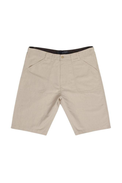 Beige lin-shorts - Ed Baxter