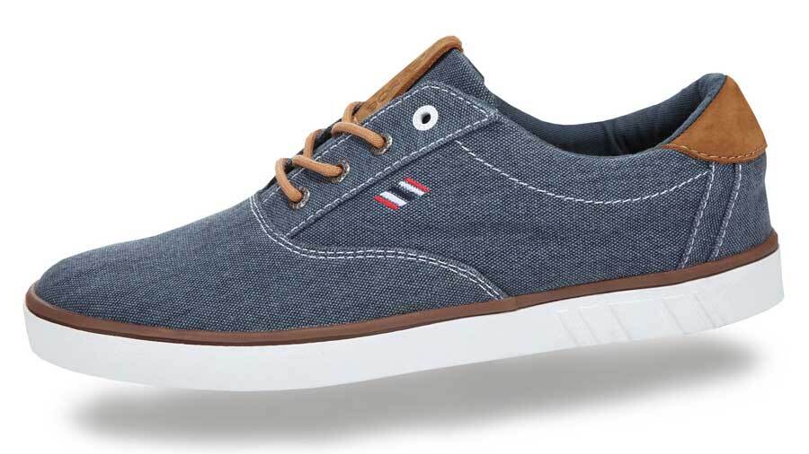 Marinblå med vit sula