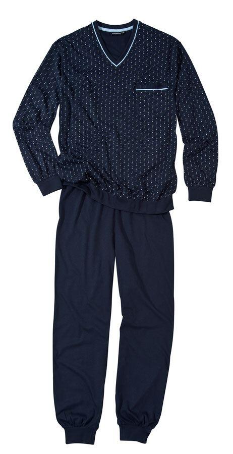 Navyblå med mönster