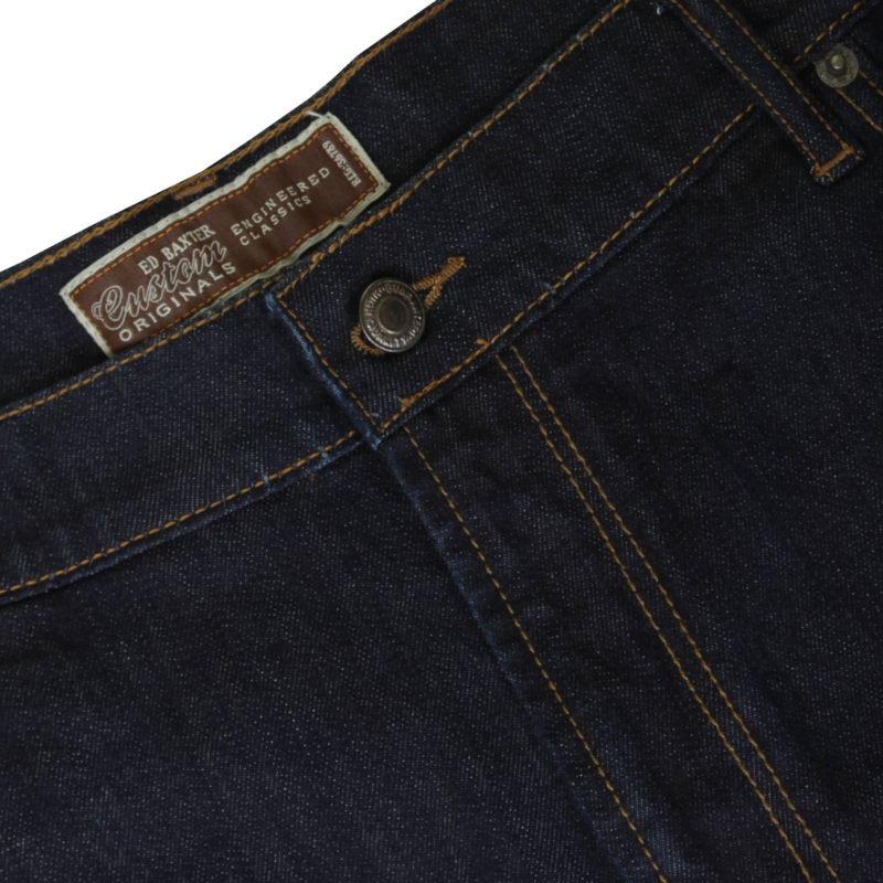 Ed Baxter svarta jeans med stretch (34\")