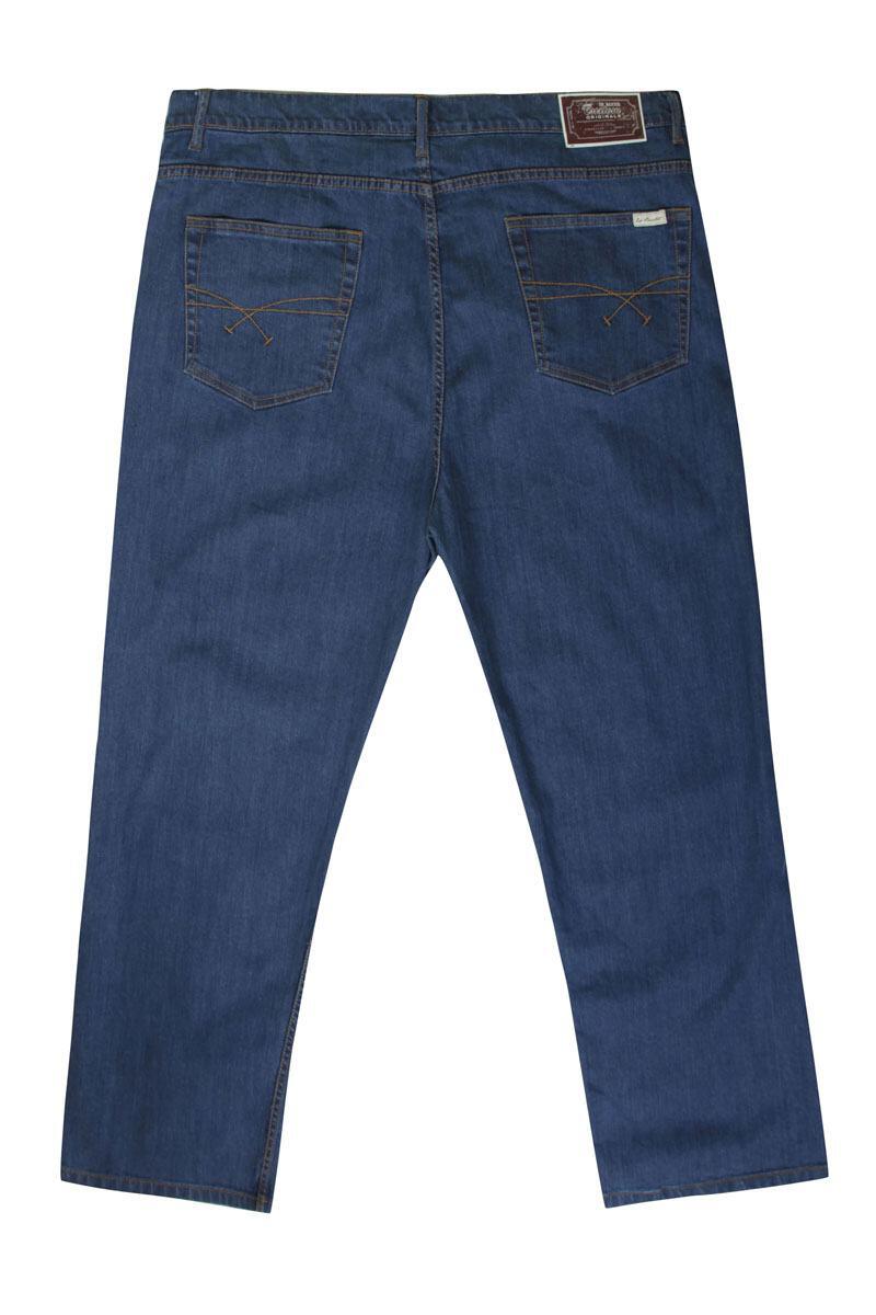 Ed Baxter denimblå jeans med stretch (34\")