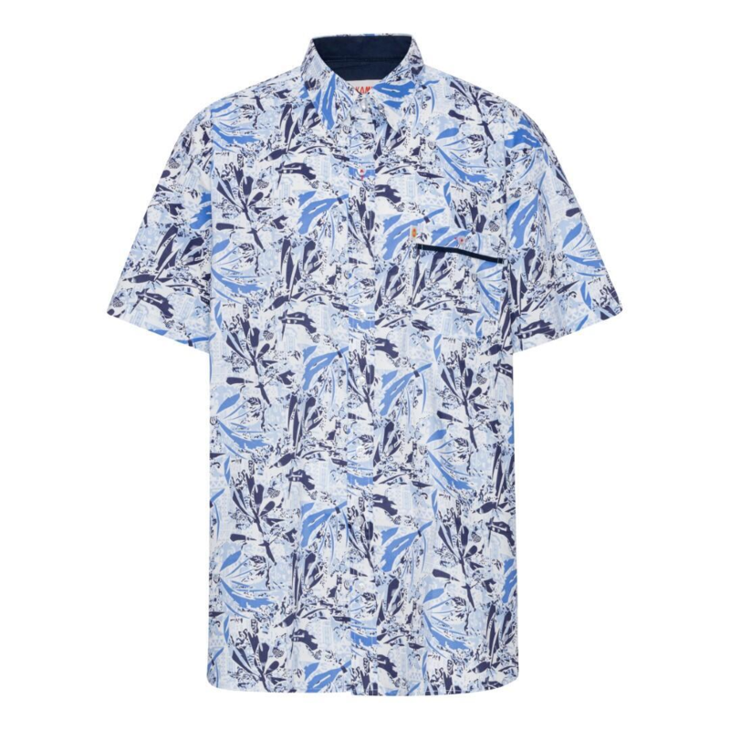 Ljusblå/flerfärgad