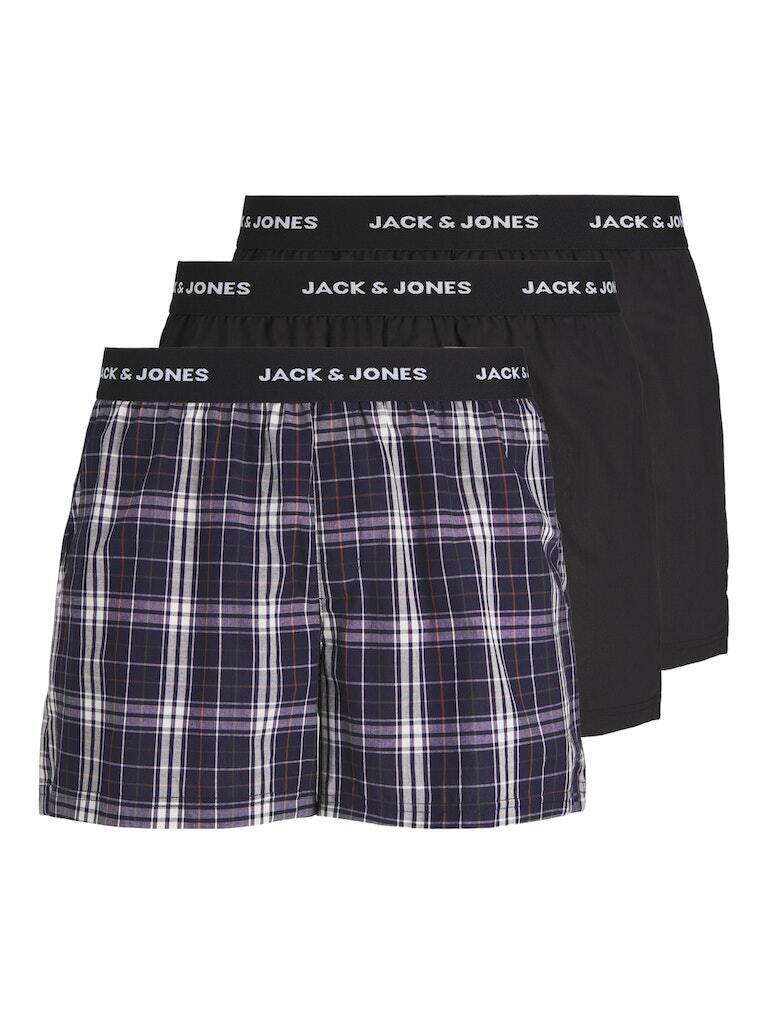 2 x Svart + 1 x rutig