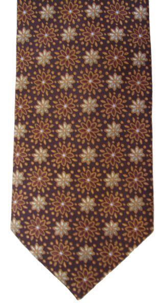 Søren Skifter slips - brun med mönster