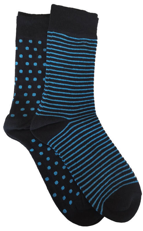 Svart/mönster 5-pack