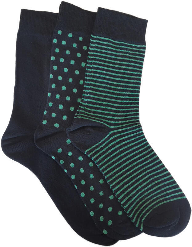 Svart/mönster 5-pack