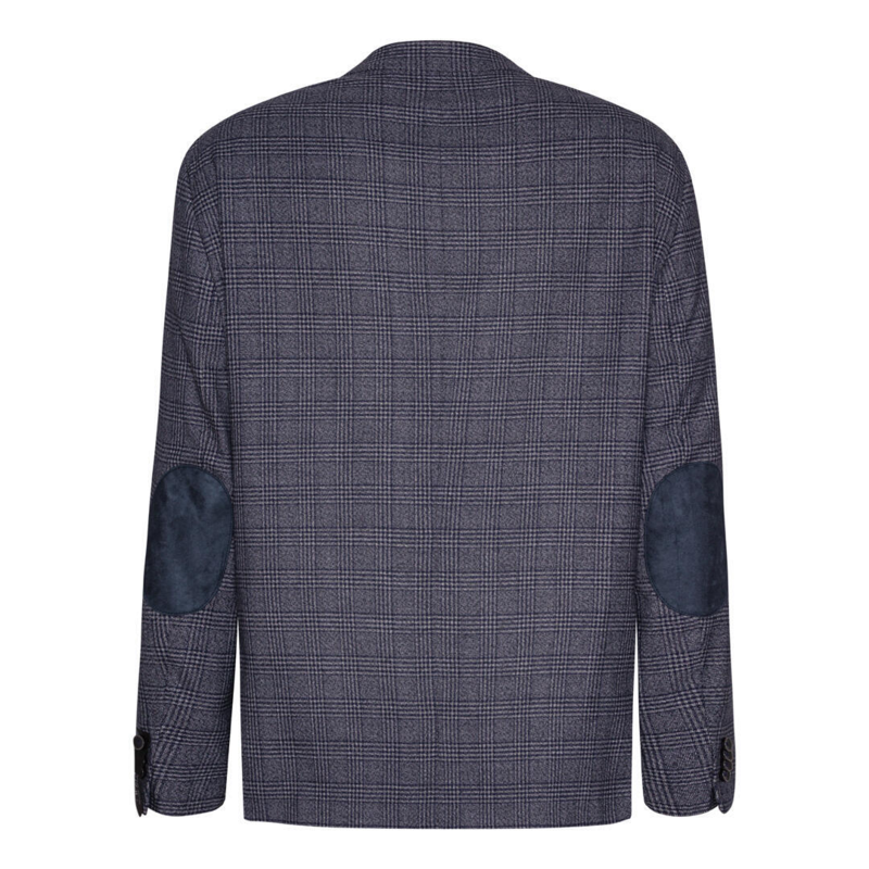 Blå / rutigt mönster - Rygg